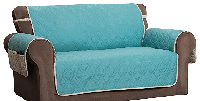 Innovative Textile Solutions 5 Star Sofa Protector, Blue/Ivory