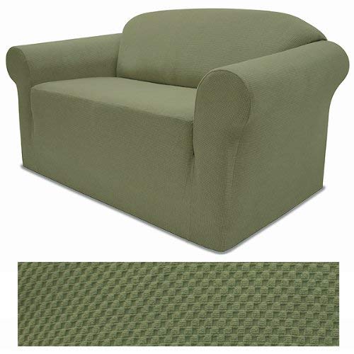 Stretch Pique Balsam Green Furniture Slipcover Sofa 708