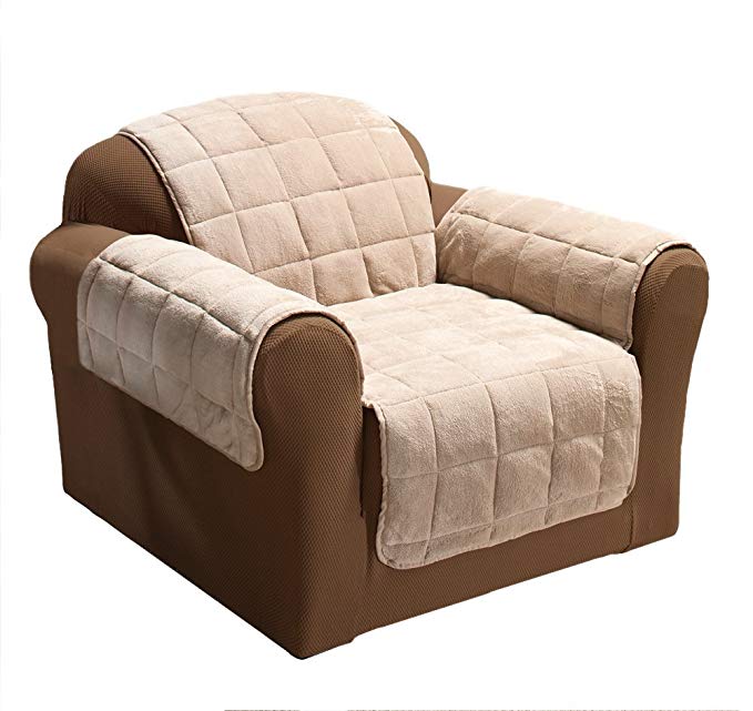 Innovative Textile Plush Chair Furniture Protector, Cream
