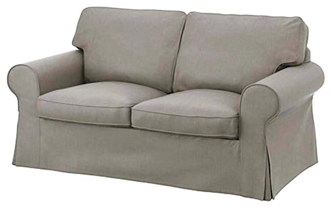 The Ektorp Loveseat Cover Replacement is Custom Made IKEA Ektorp Loveseat Sofa Cover, Sofa Cover Only! (Light Gray)